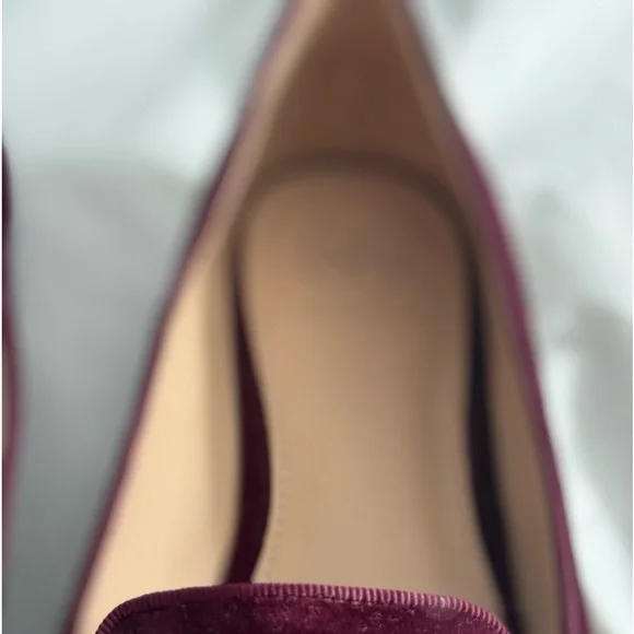 NEW Tory Burch Sz 9 Purple burgundy velvet lofer beaded heart and dove - Picture 7 of 15